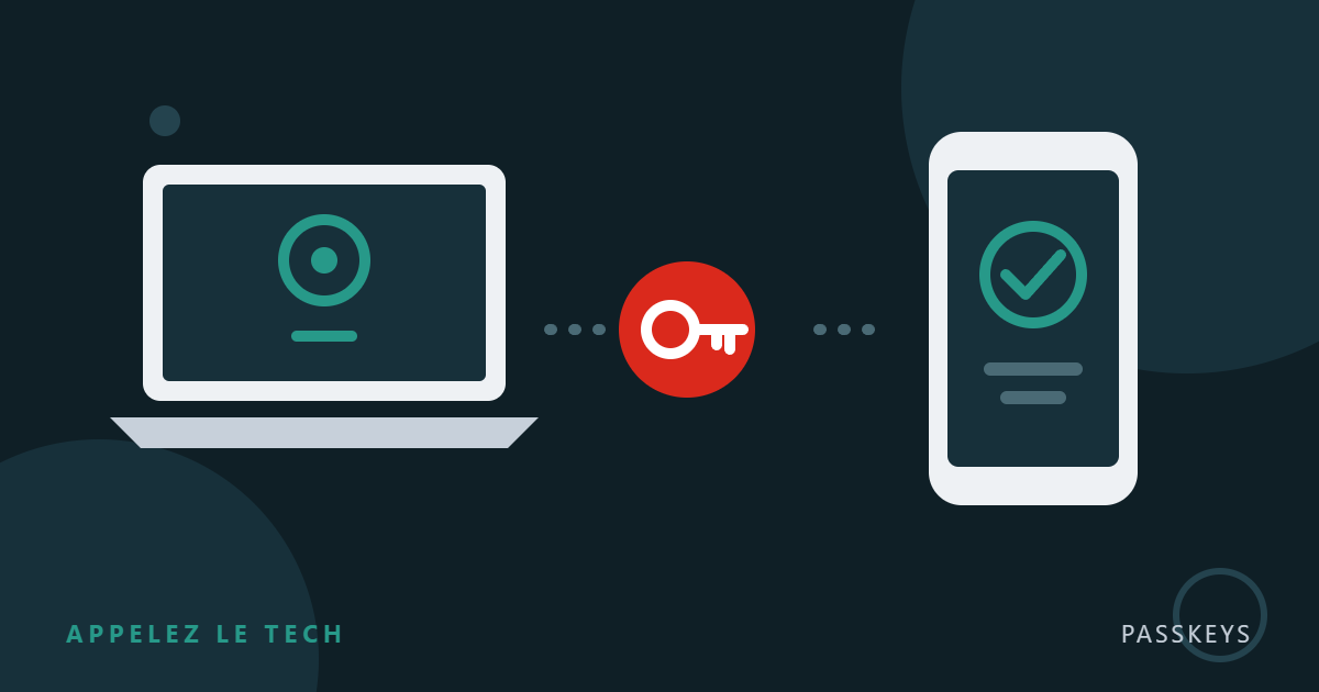 Passkey connecting a computer and a phone