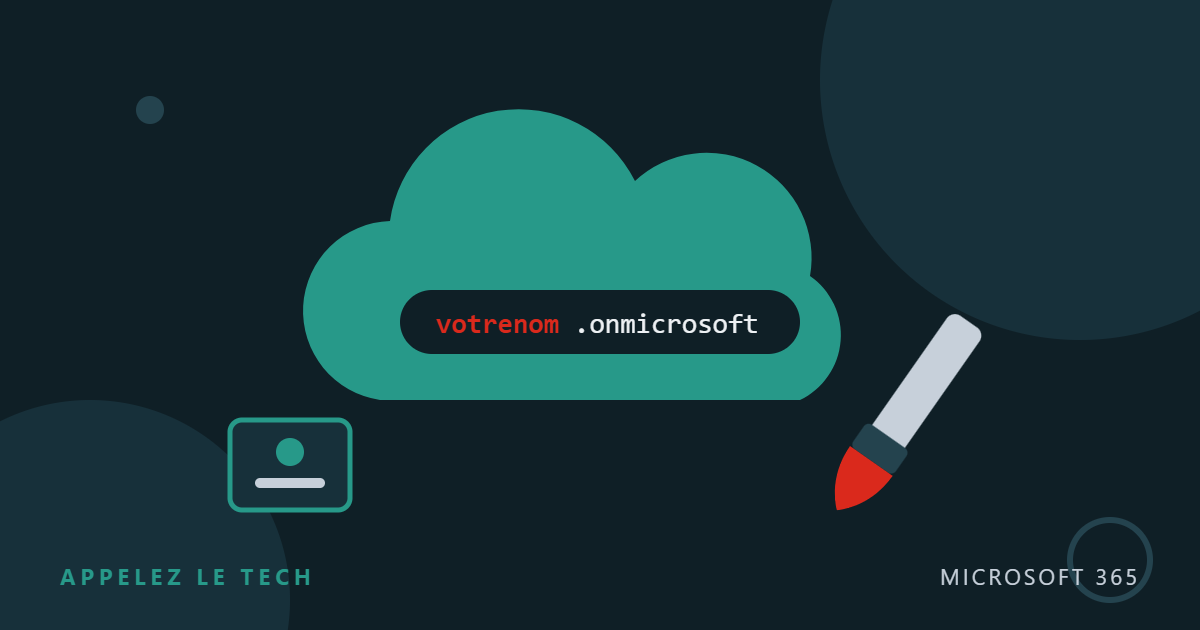 Nuage avec un nom de tenant, un pinceau et une page de connexion